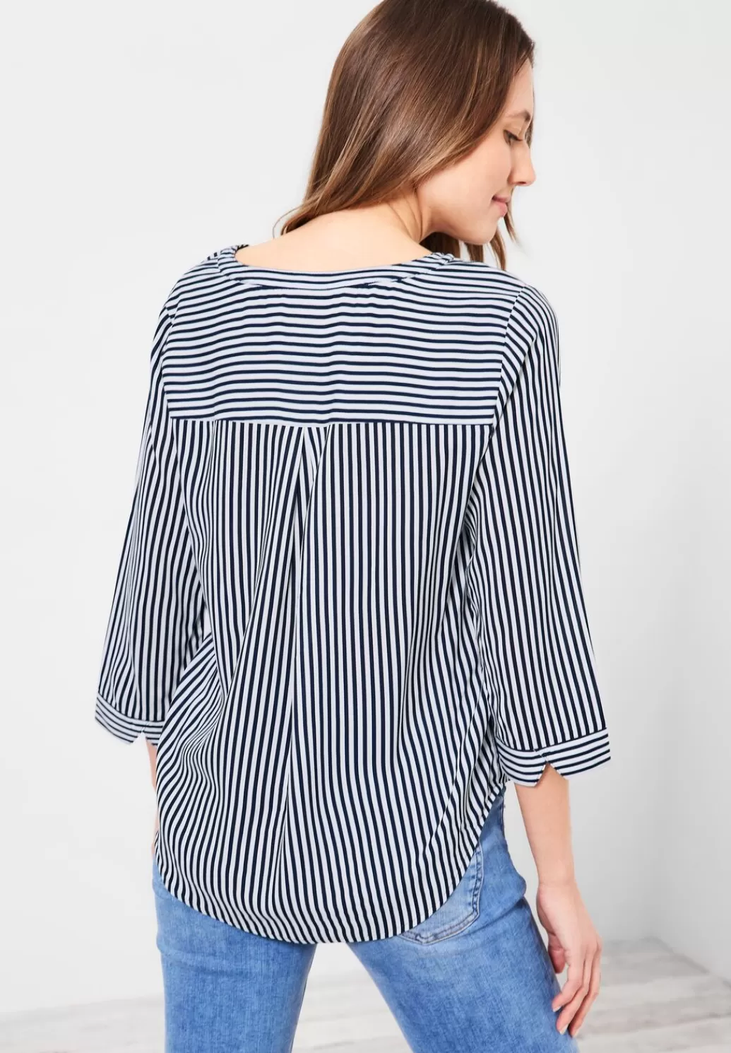 Street One Bluse Mit Streifen^Damen 3/4-Arm Blusen