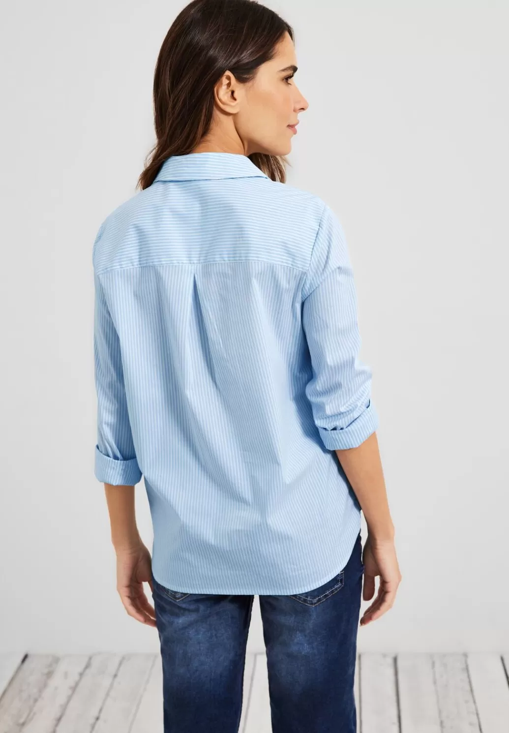 Street One Bluse Mit Streifenmuster^Damen Langarm Blusen