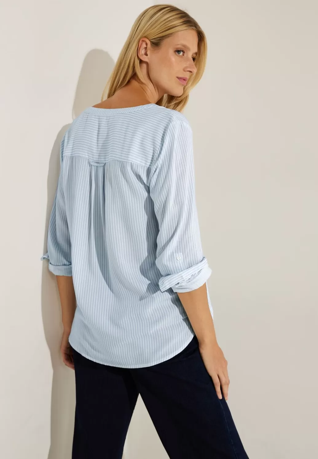 Street One Bluse Mit Streifenmuster^Damen Langarm Blusen