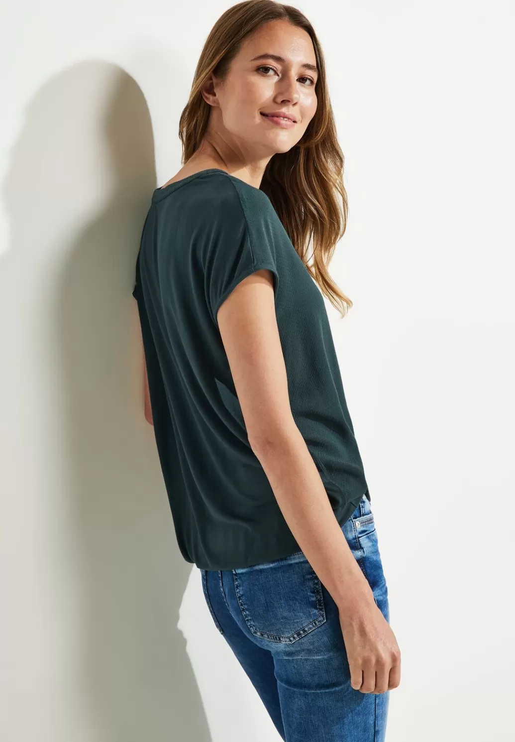 Street One Bluse Mit Tunikabandchen^Damen Kurzarm Blusen