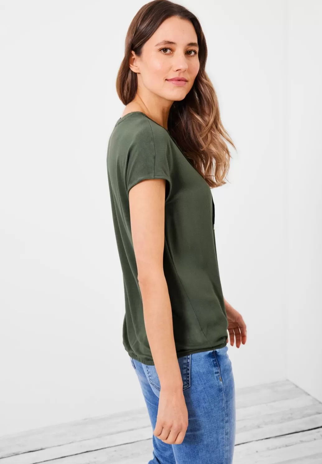 Street One Bluse Mit Tunikabandchen^Damen Kurzarm Blusen