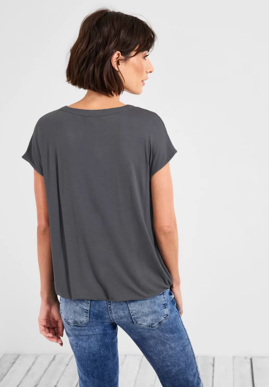 Street One Bluse Mit Tunikabandchen^Damen Kurzarm Blusen