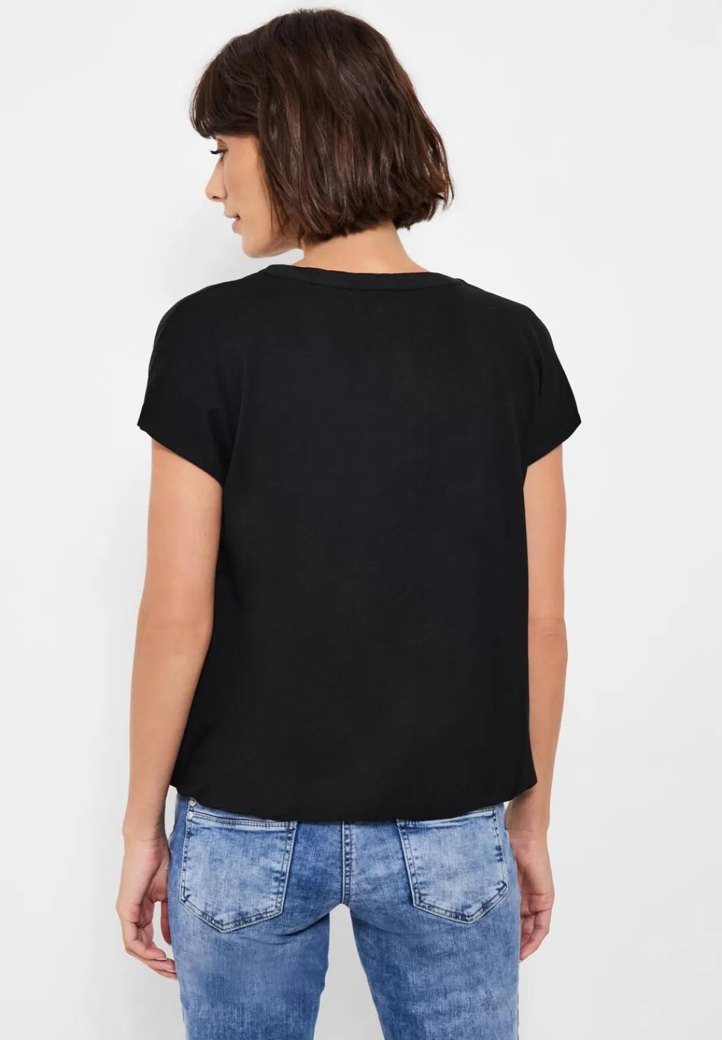 Street One Bluse Mit Tunikabandchen^Damen Kurzarm Blusen