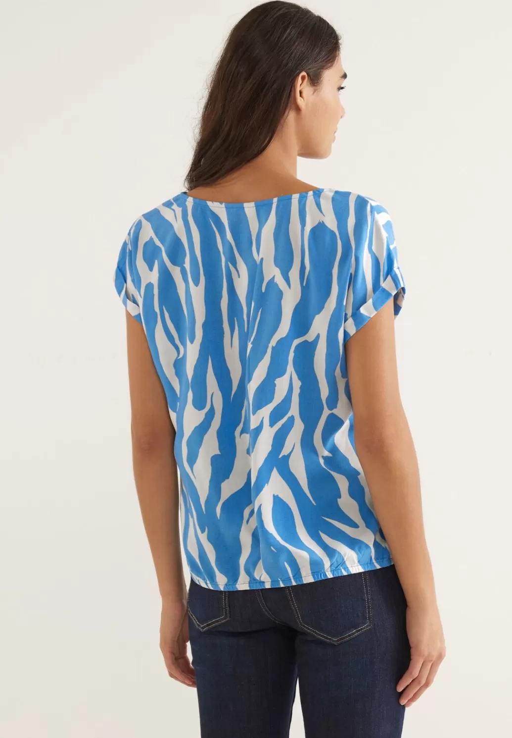 Street One Bluse Mit Zebraprint^Damen Kurzarm Blusen