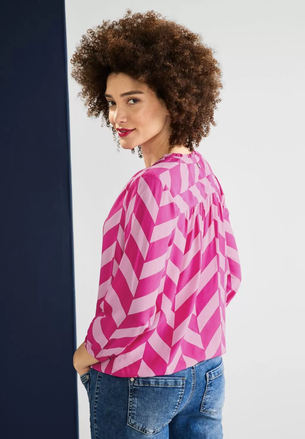 Street One Bluse Mit Zick Zack Muster^Damen 3/4-Arm Blusen