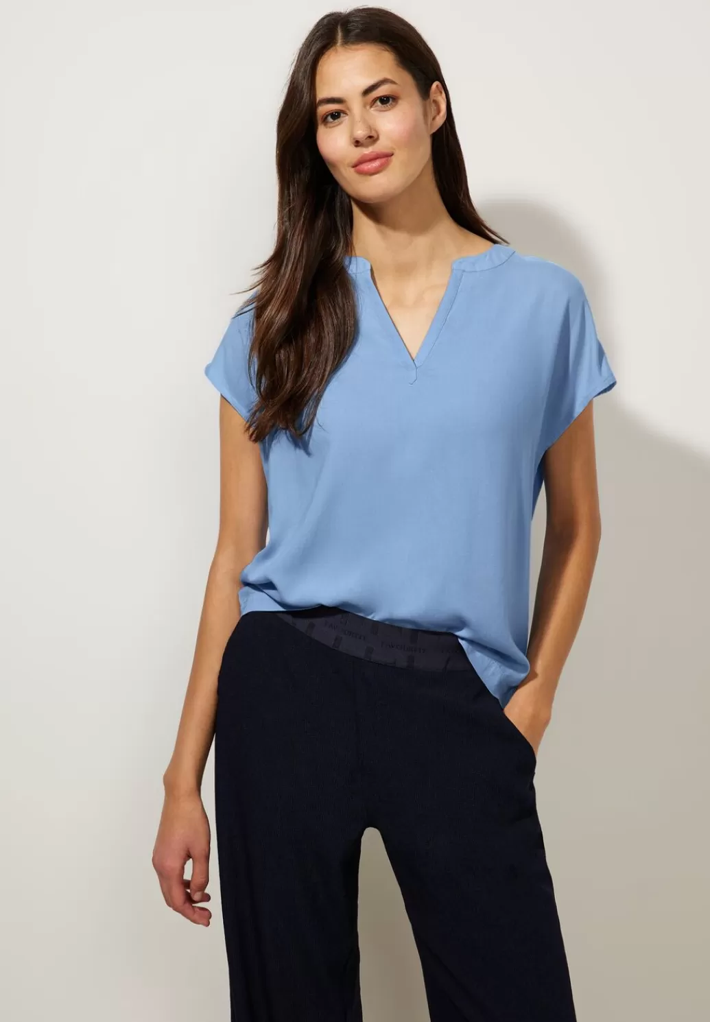 Street One Blusenshirt In Unifarbe^Damen Kurzarm Blusen