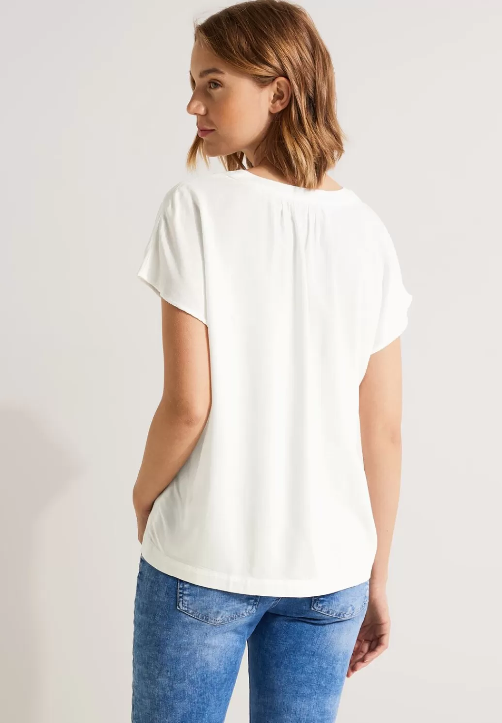 Street One Blusenshirt In Unifarbe^Damen Kurzarm Blusen