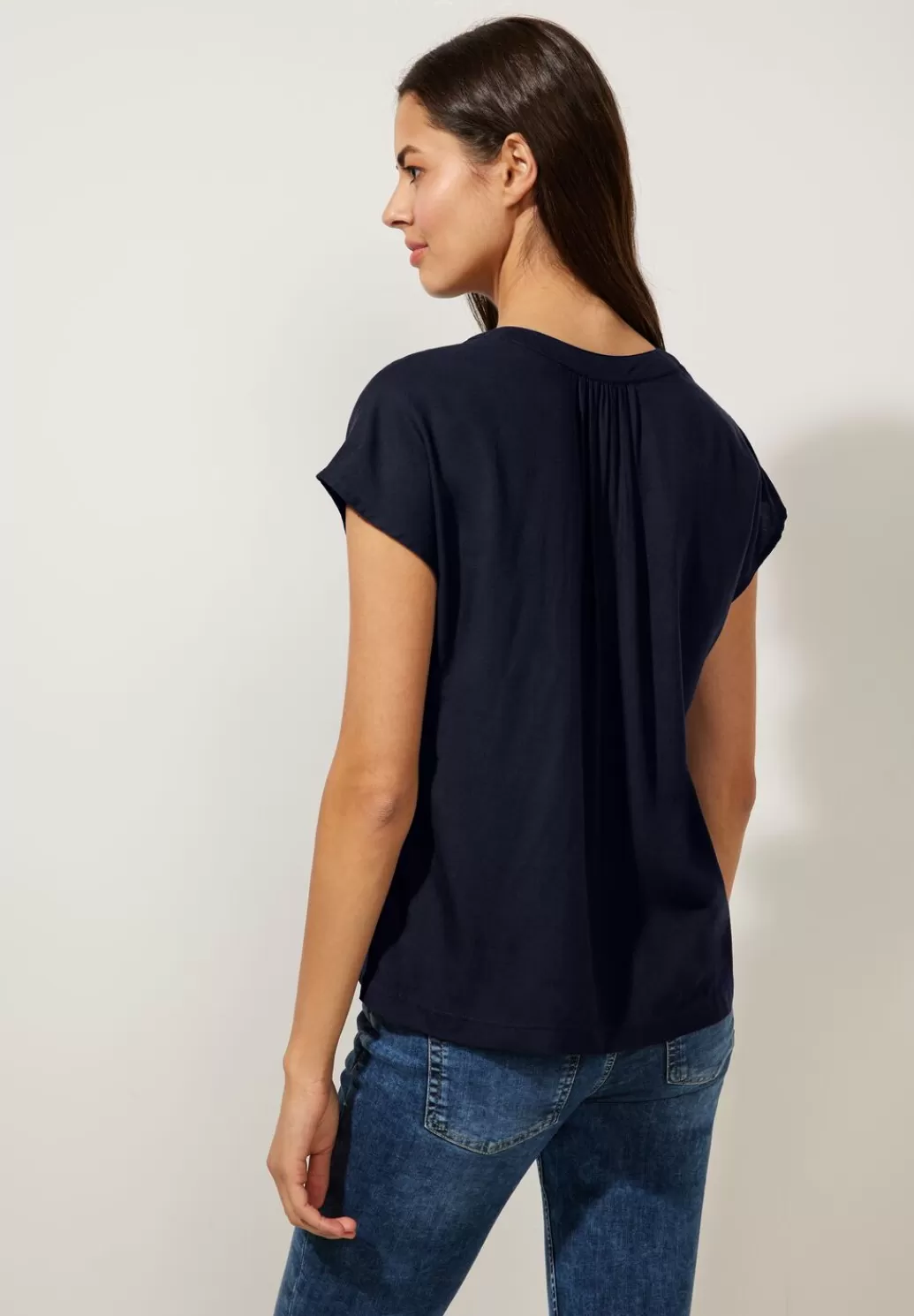 Street One Blusenshirt In Unifarbe^Damen Kurzarm Blusen