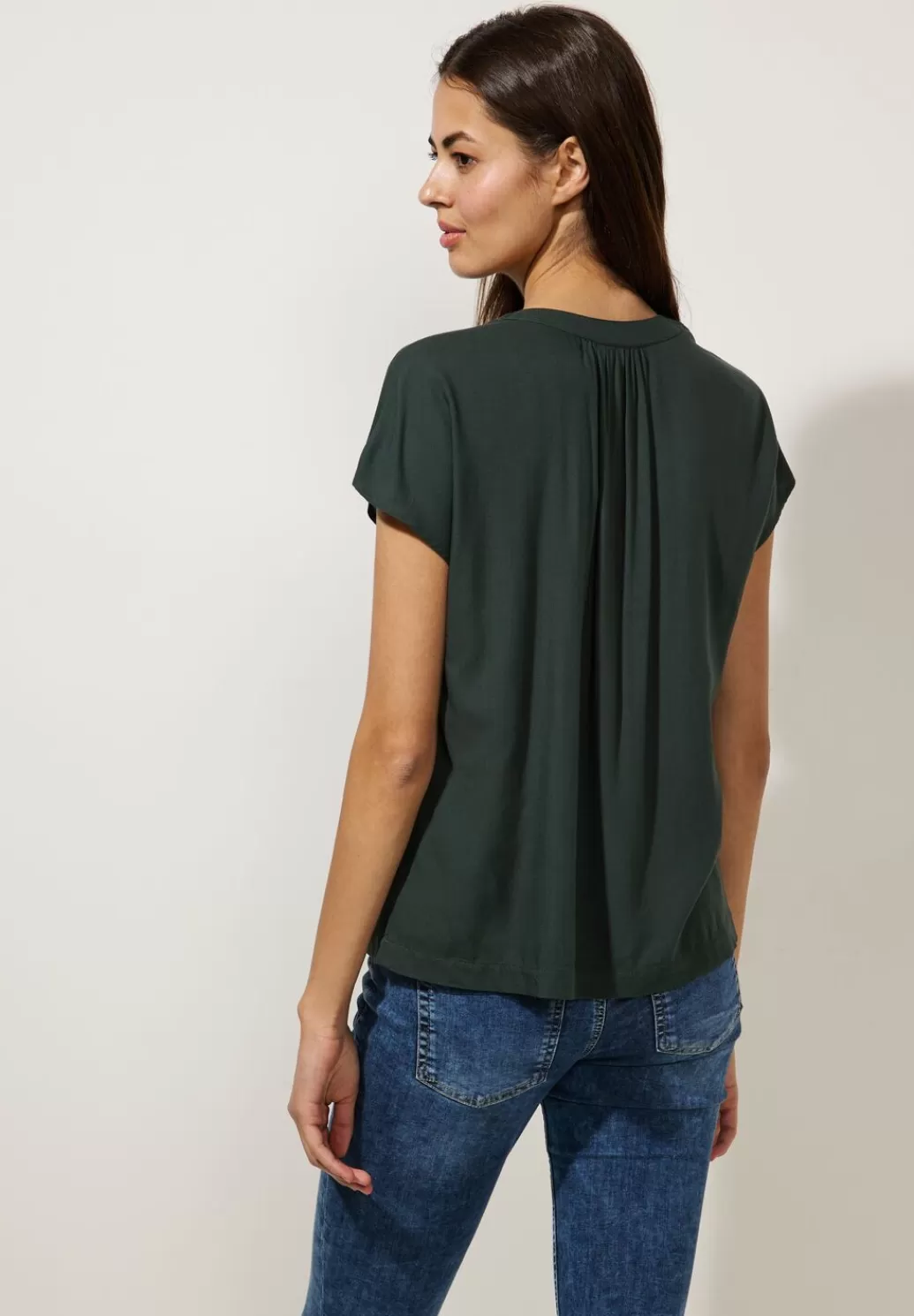 Street One Blusenshirt In Unifarbe^Damen Kurzarm Blusen