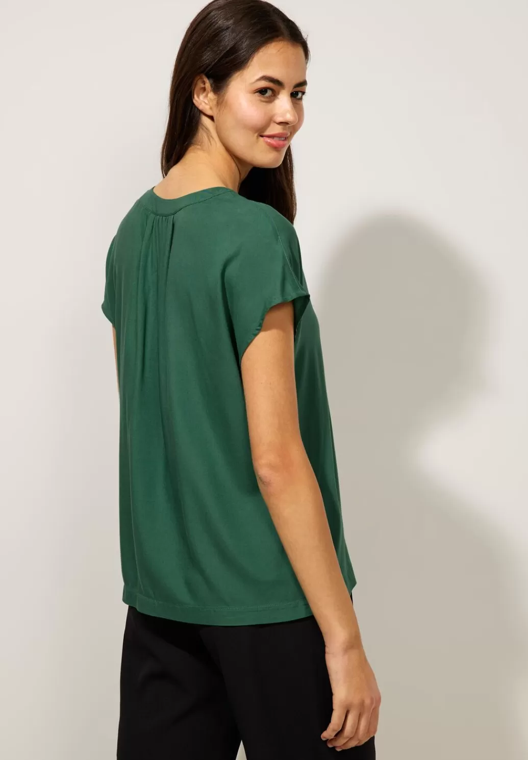 Street One Blusenshirt In Unifarbe^Damen Kurzarm Blusen