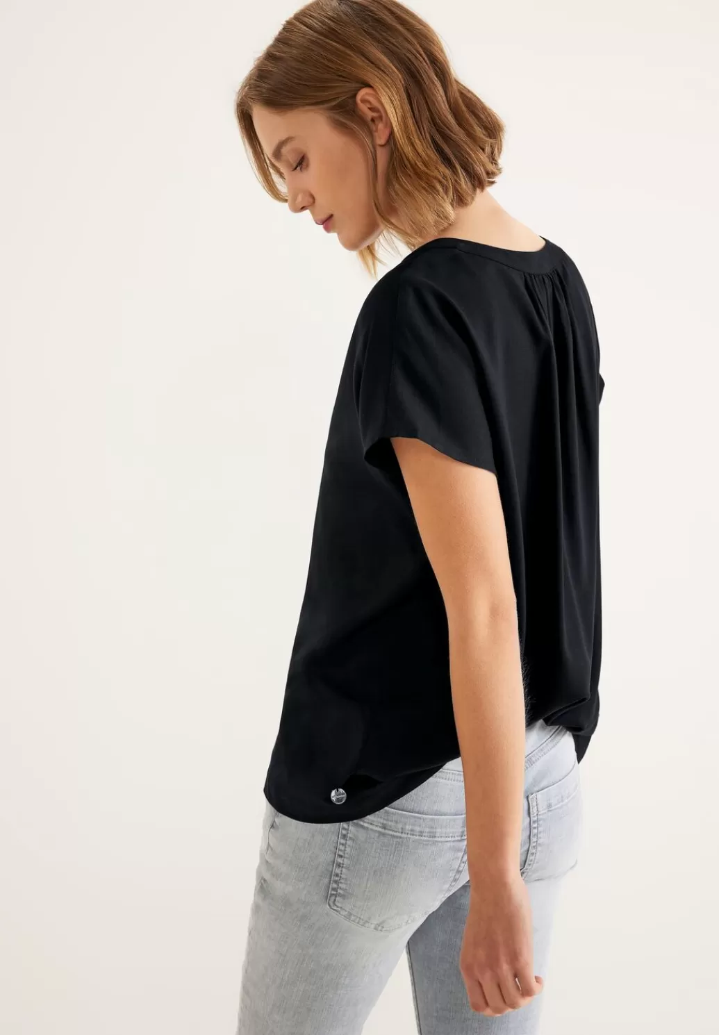 Street One Blusenshirt In Unifarbe^Damen Kurzarm Blusen