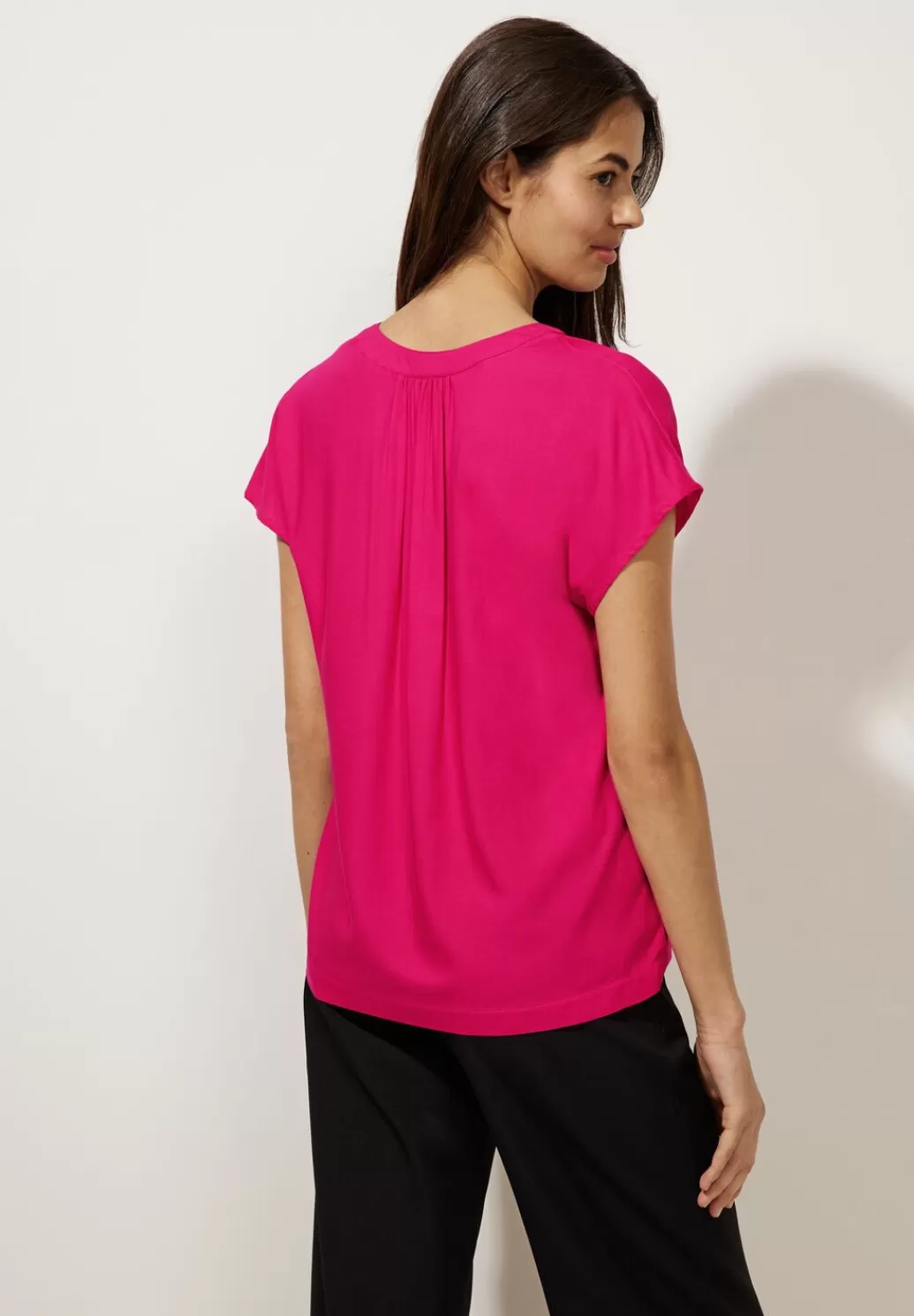 Street One Blusenshirt In Unifarbe^Damen Kurzarm Blusen