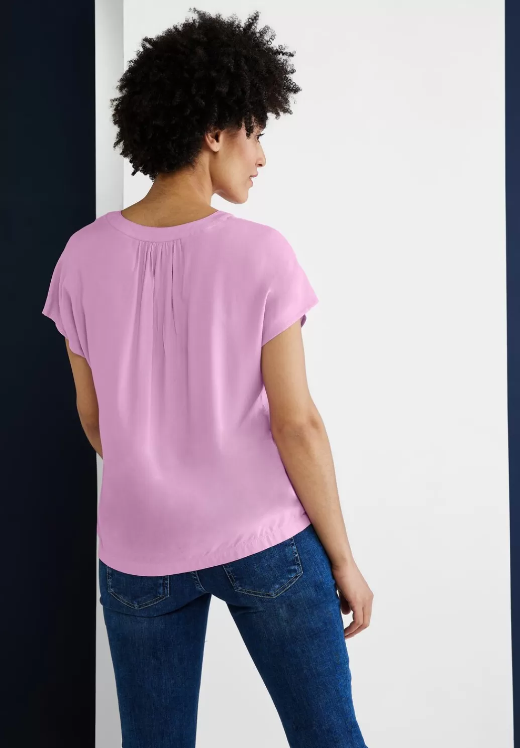 Street One Blusenshirt In Unifarbe^Damen Kurzarm Blusen