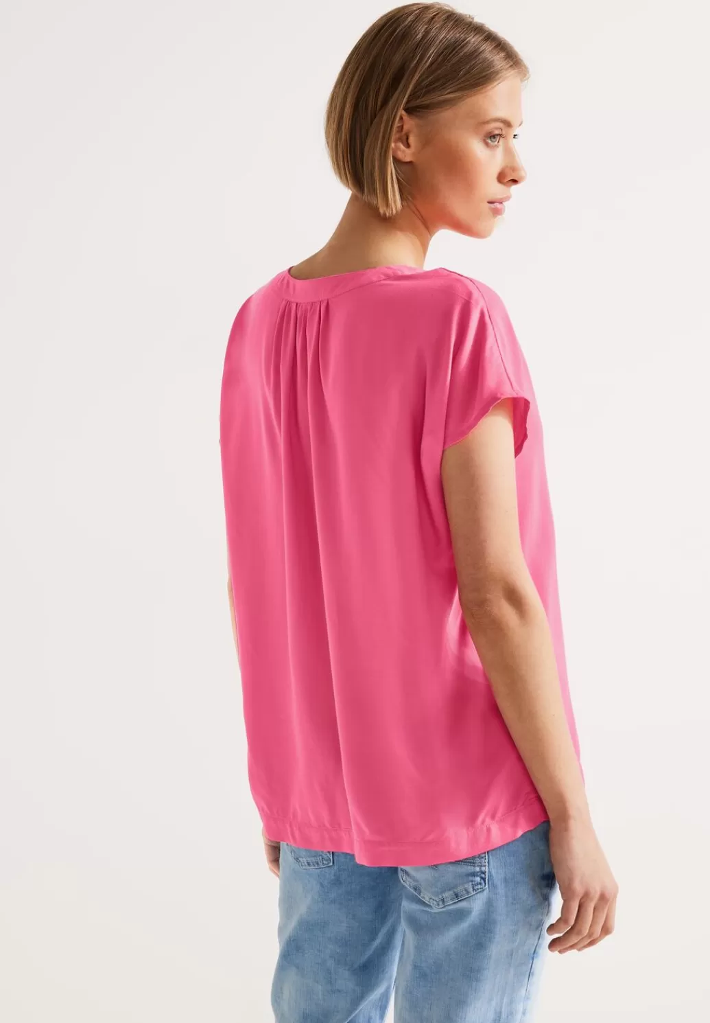 Street One Blusenshirt In Unifarbe^Damen Kurzarm Blusen