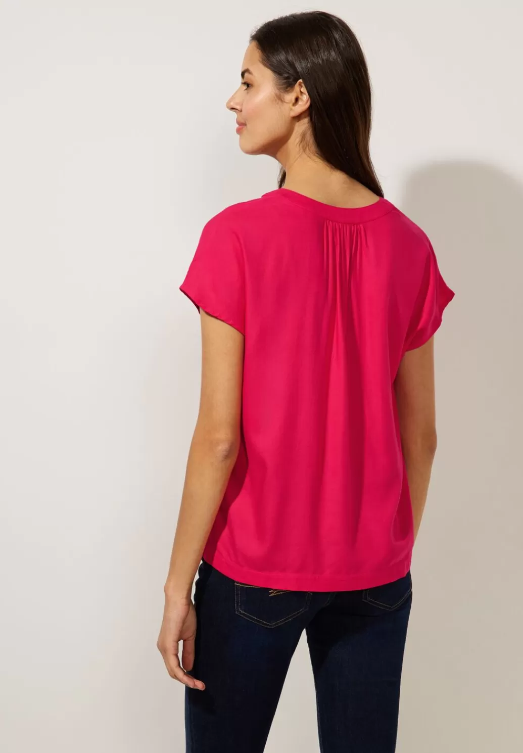 Street One Blusenshirt In Unifarbe^Damen Kurzarm Blusen