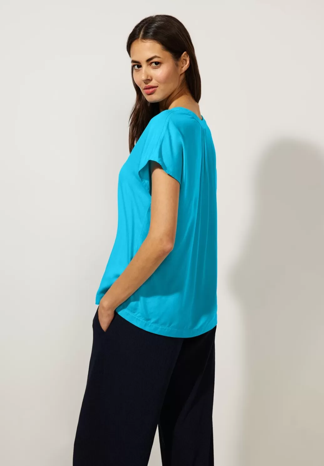 Street One Blusenshirt In Unifarbe^Damen Kurzarm Blusen