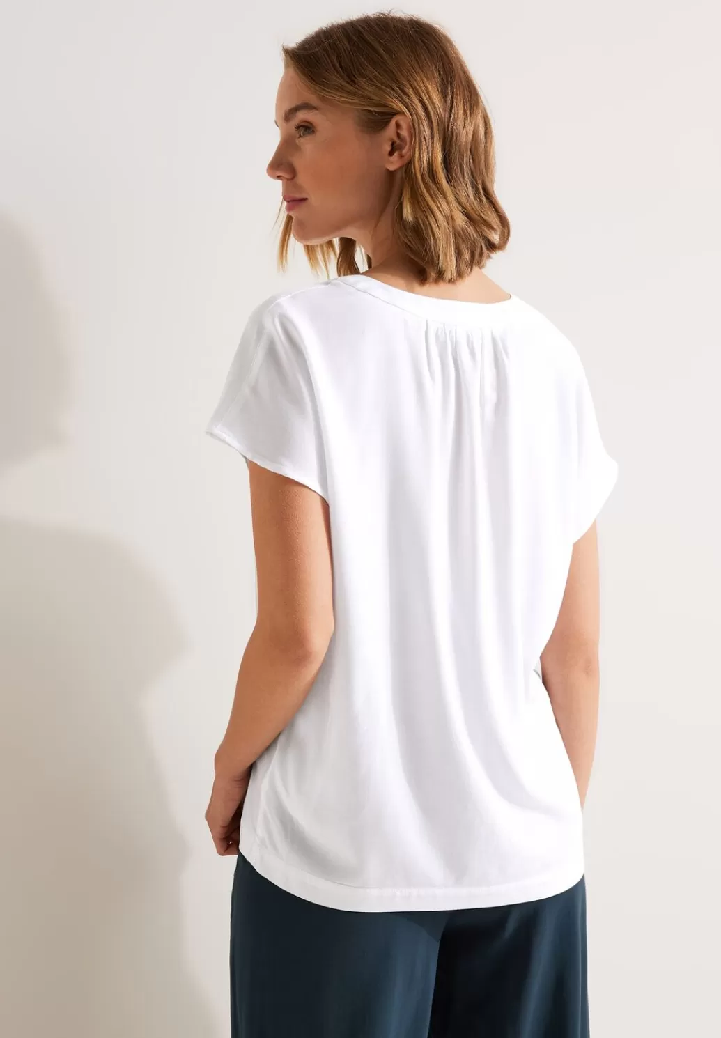 Street One Blusenshirt In Unifarbe^Damen Kurzarm Blusen