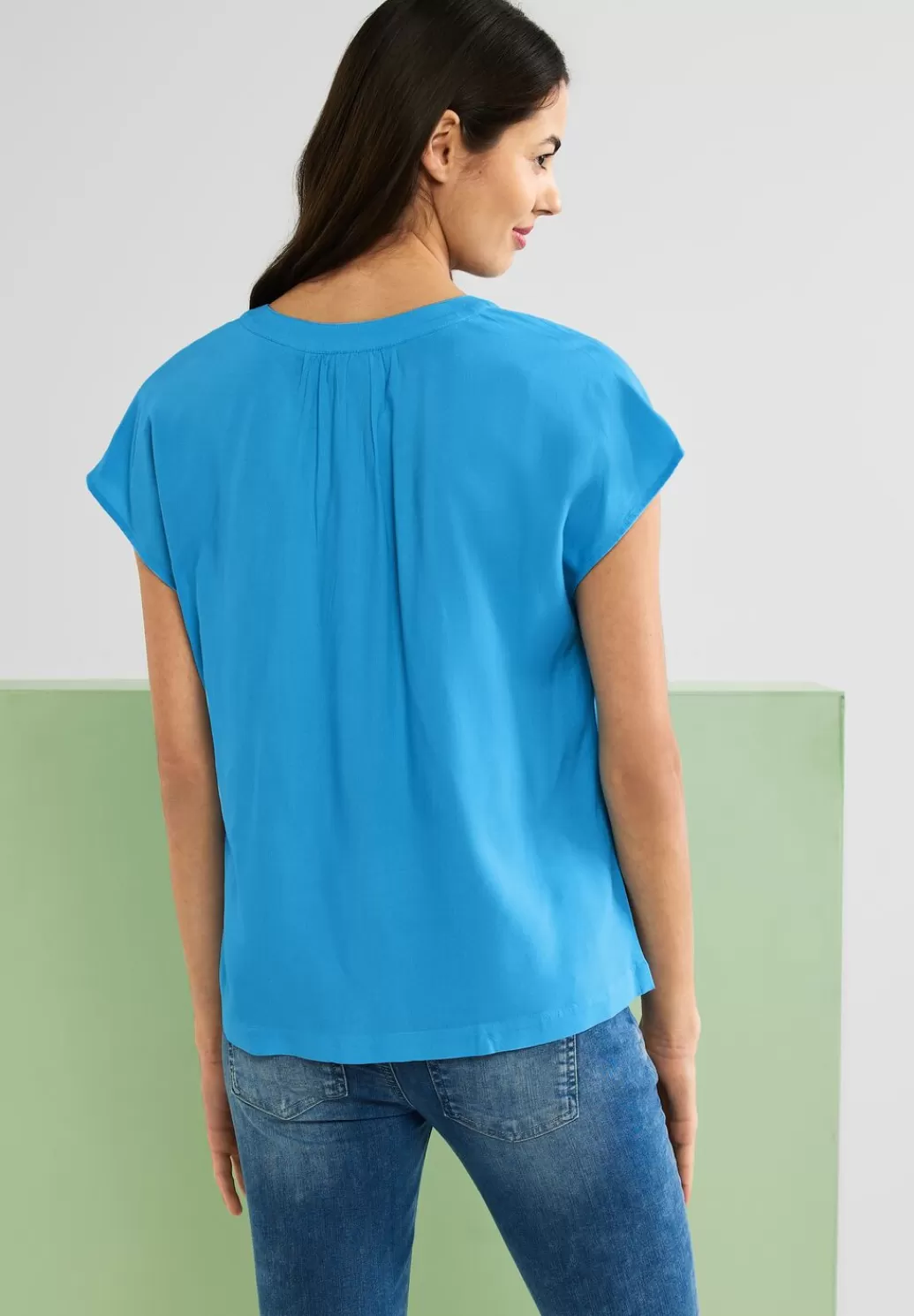 Street One Blusenshirt In Unifarbe^Damen Kurzarm Blusen