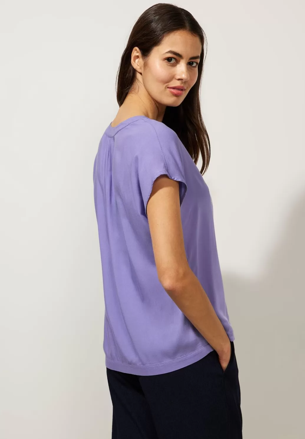 Street One Blusenshirt In Unifarbe^Damen Kurzarm Blusen