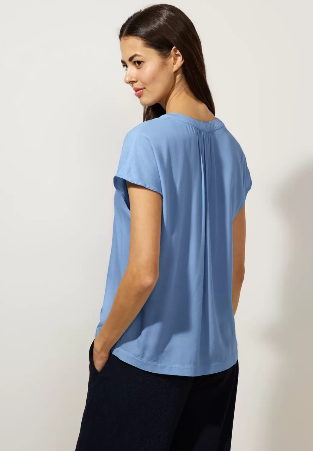 Street One Blusenshirt In Unifarbe^Damen Kurzarm Blusen