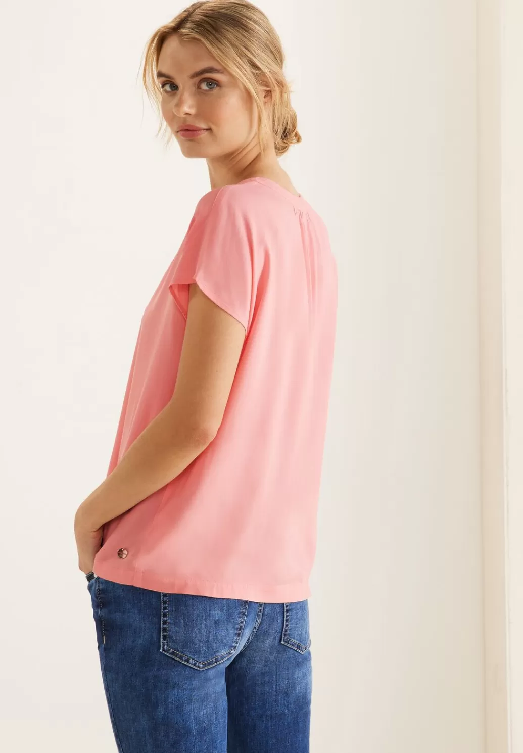 Street One Blusenshirt In Unifarbe^Damen Kurzarm Blusen