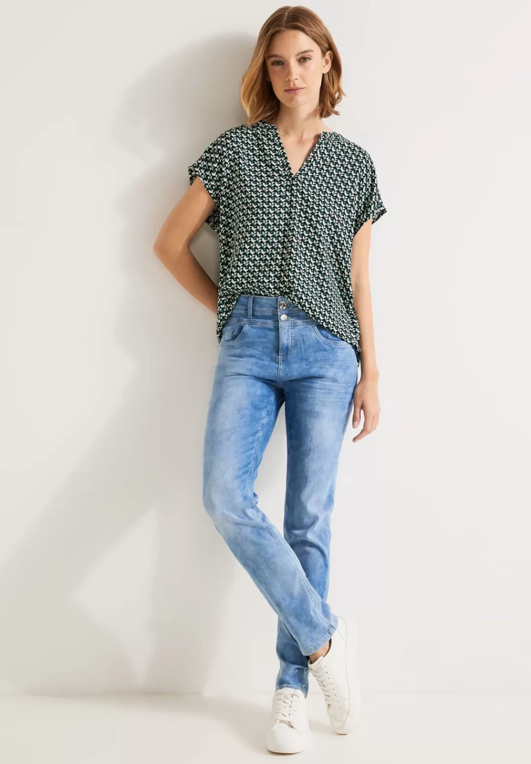 Street One Blusenshirt Mit Minimalprint^Damen Kurzarm Blusen