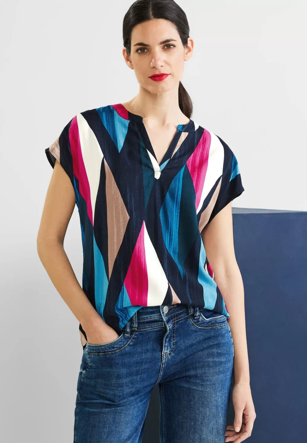 Street One Blusenshirt Mit Print^Damen Kurzarm Blusen