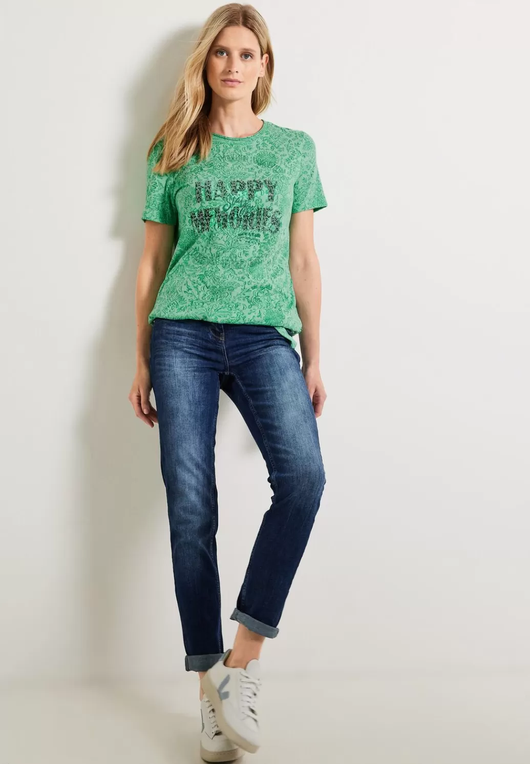 Street One Burn Out T-Shirt^Damen Shirts