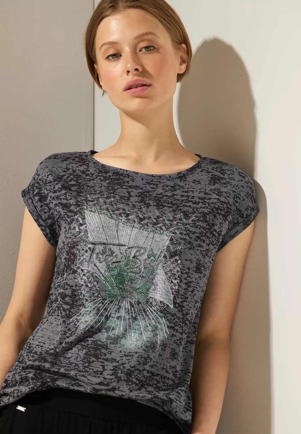 Street One Burn Out T-Shirt^Damen Shirts