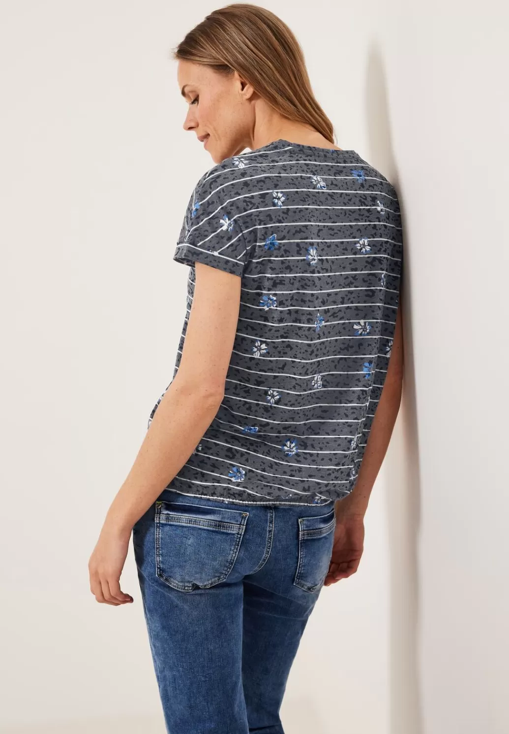 Street One Burn Out T-Shirt Mit Print^Damen Shirts