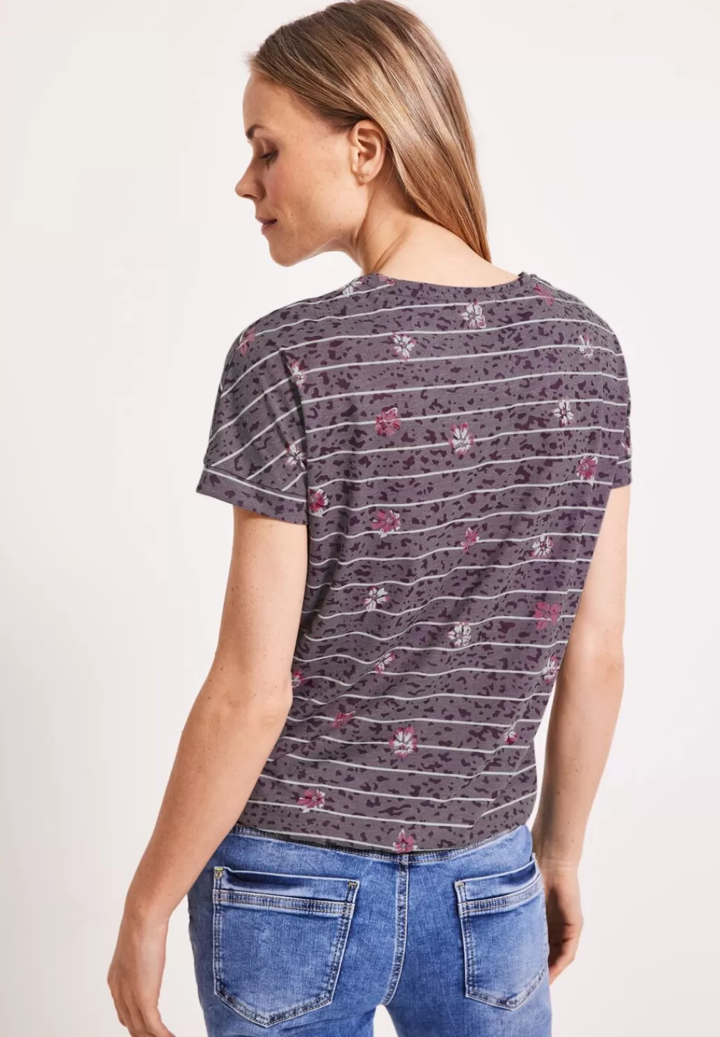 Street One Burn Out T-Shirt Mit Print^Damen Shirts