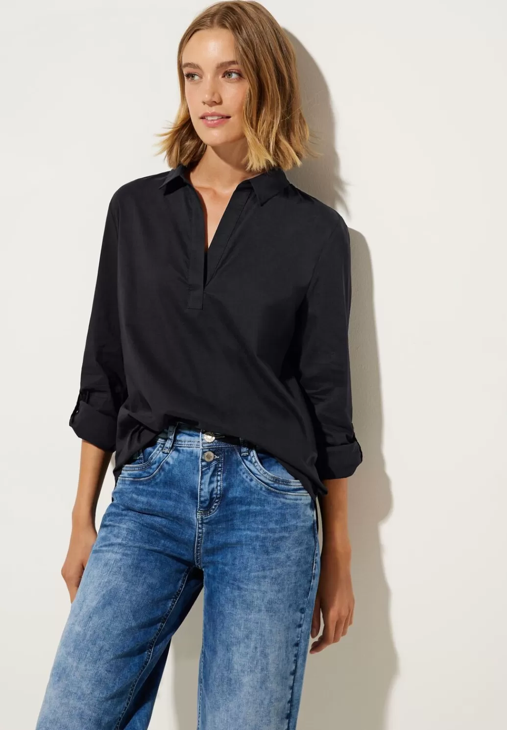 Street One Business Longbluse^Damen Langarm Blusen