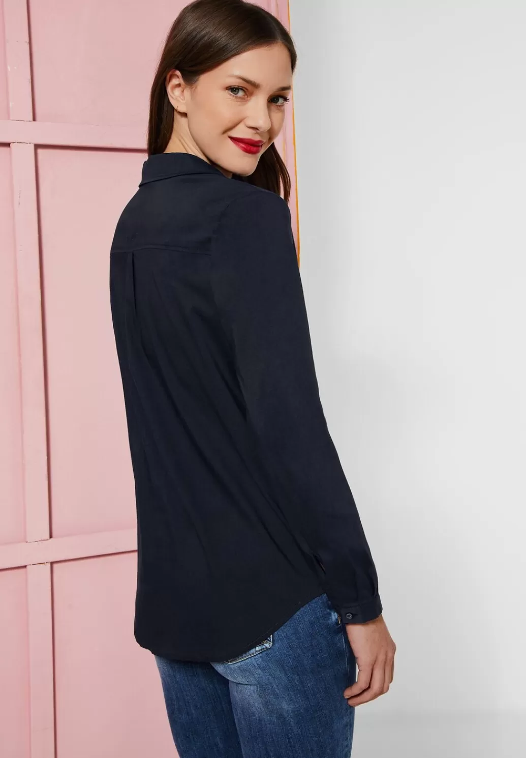 Street One Business Longbluse^Damen Langarm Blusen