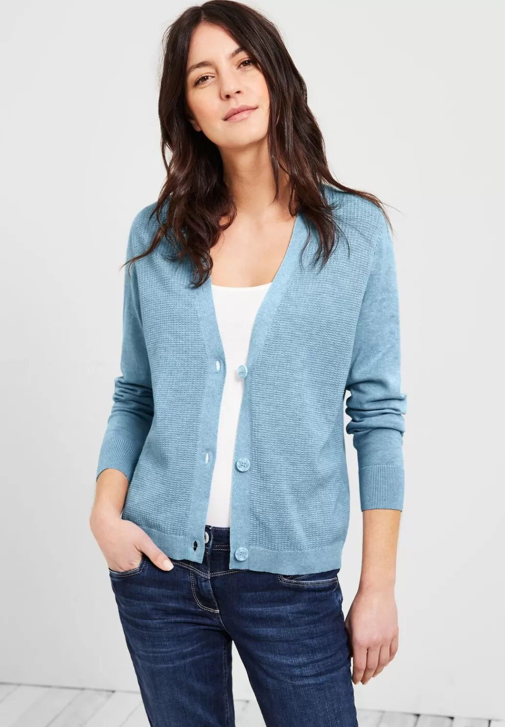 Street One Cardigan Mit Struktur^Damen Strickjacken