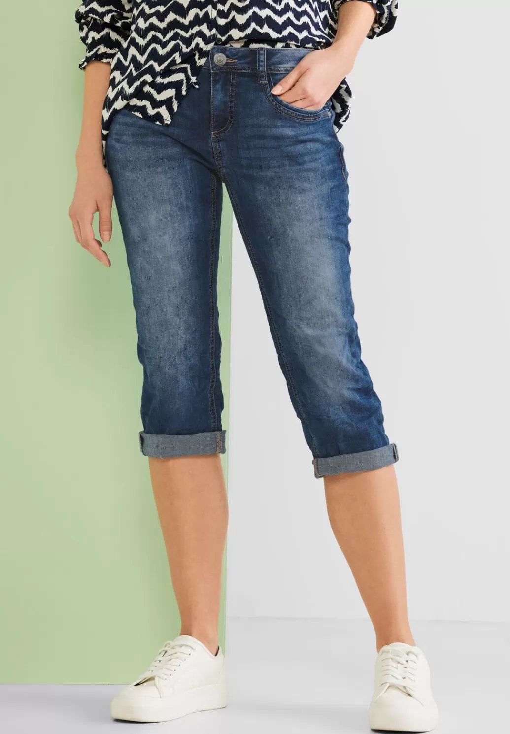 Street One Casual Fit Jeans In 3/4^Damen 3/4 Jeans