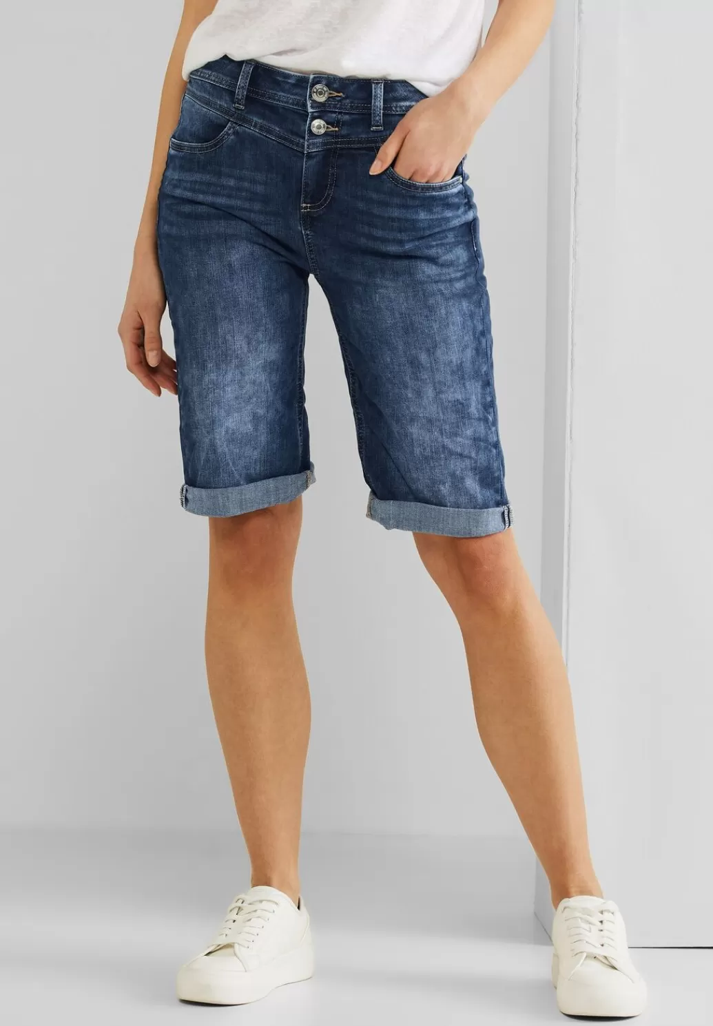 Street One Casual Fit Jeansbermuda^Damen Kurze Jeans