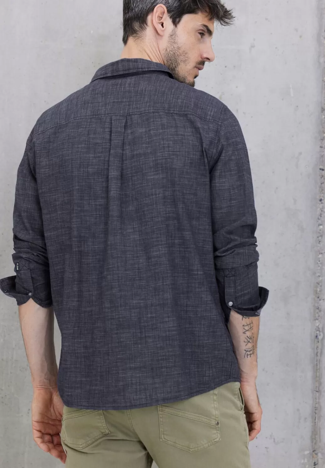 Street One Chambray Hemd^Herren Hemden