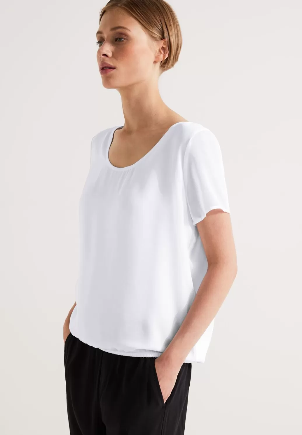 Street One Chiffonbluse Mit Cut Outs^Damen Kurzarm Blusen