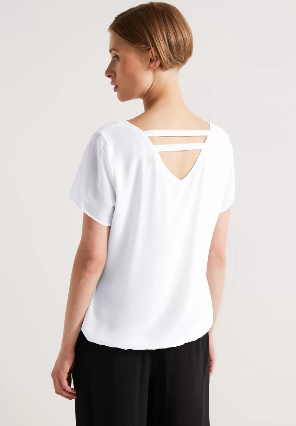 Street One Chiffonbluse Mit Cut Outs^Damen Kurzarm Blusen