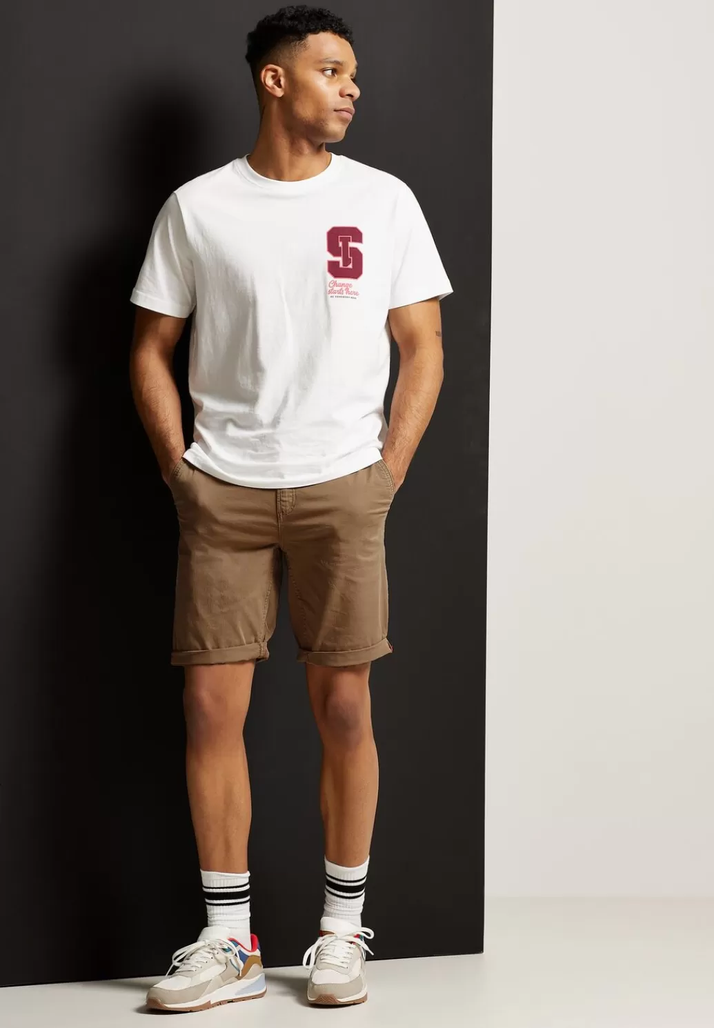 Street One Chino Shorts In Unifarbe^Herren Shorts & Bermudas