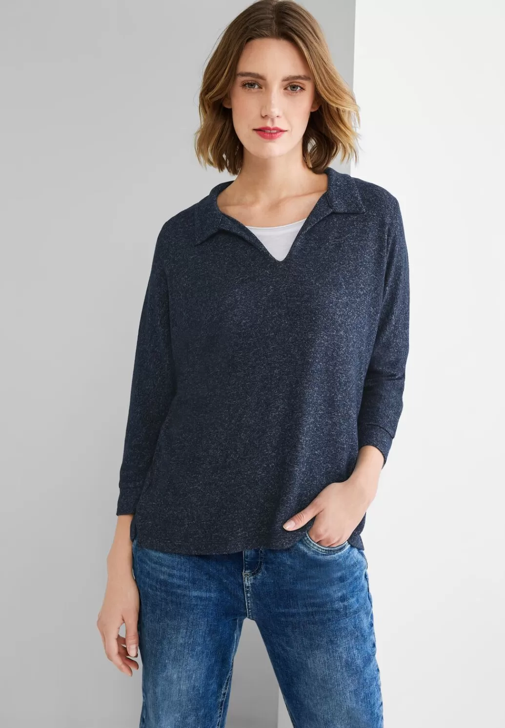 Street One Cosy Poloshirt^Damen 3/4-Arm Shirts