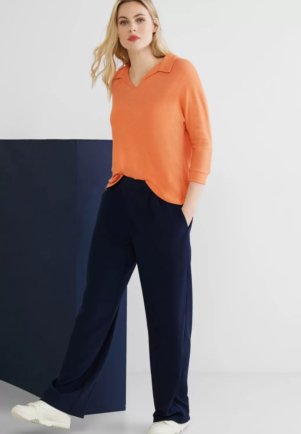 Street One Cosy Poloshirt^Damen 3/4-Arm Shirts