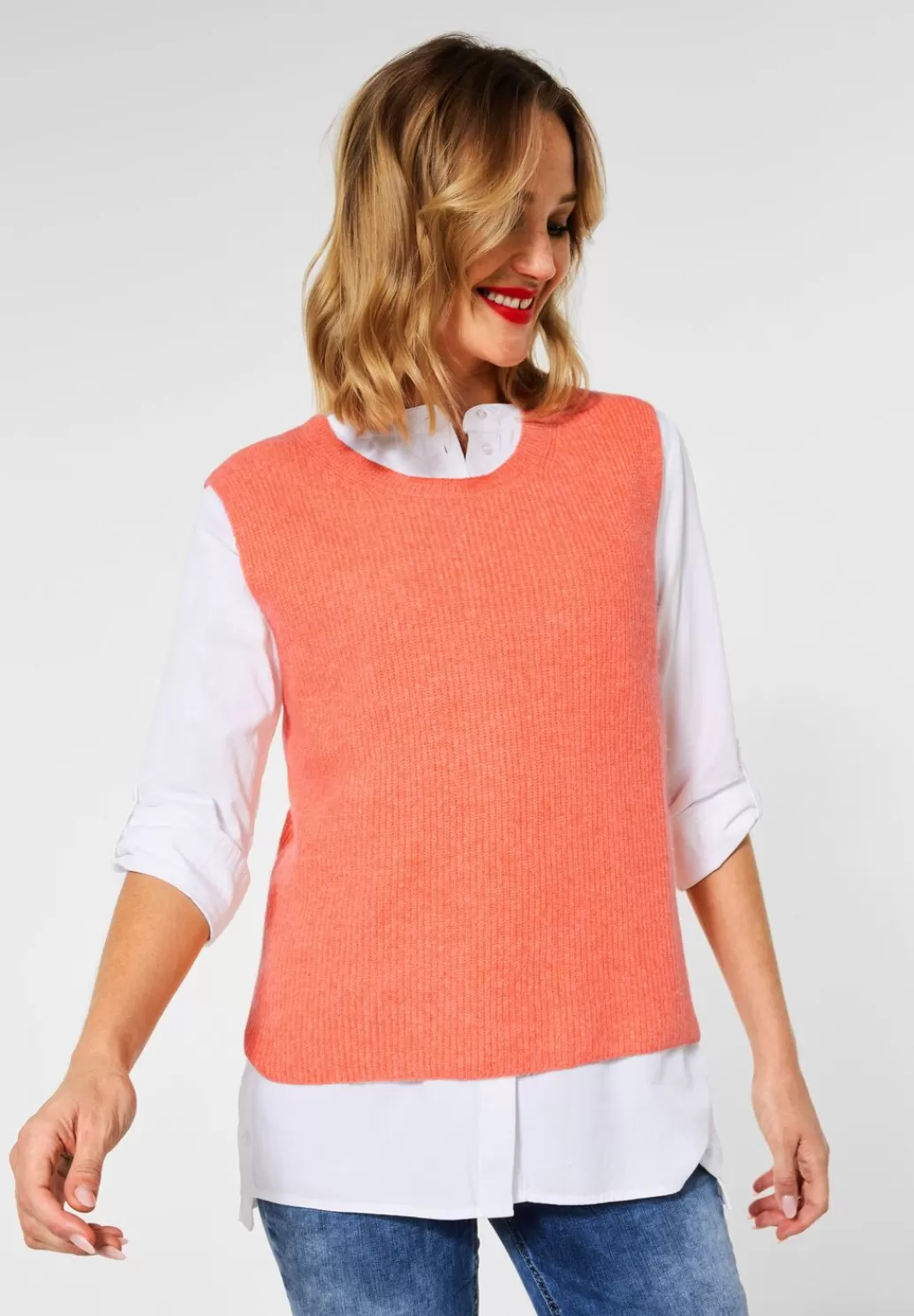 Street One Cosy Pullover In Melange^Damen Pullover