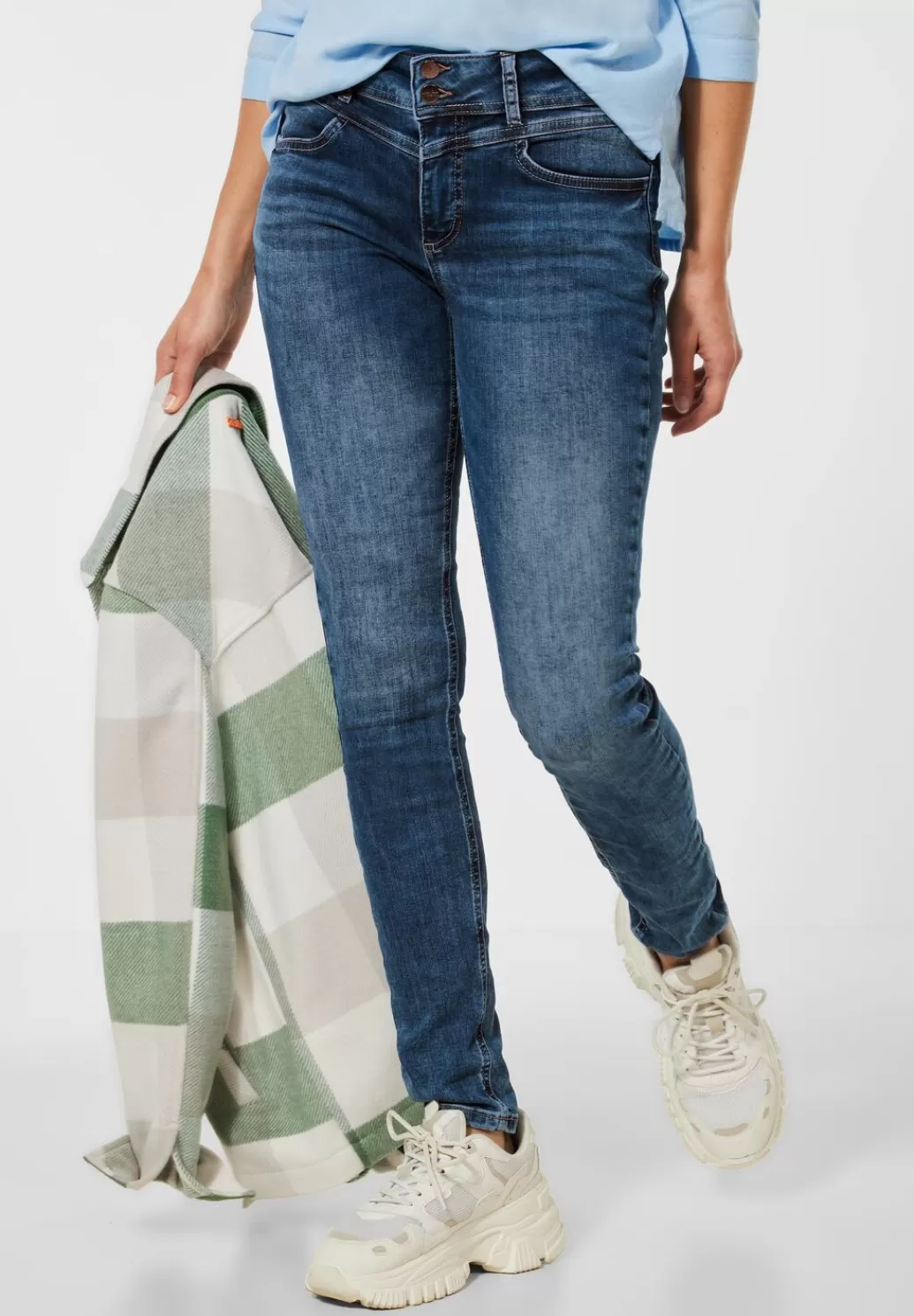 Street One Denim In High Waist^Damen Lange Jeans