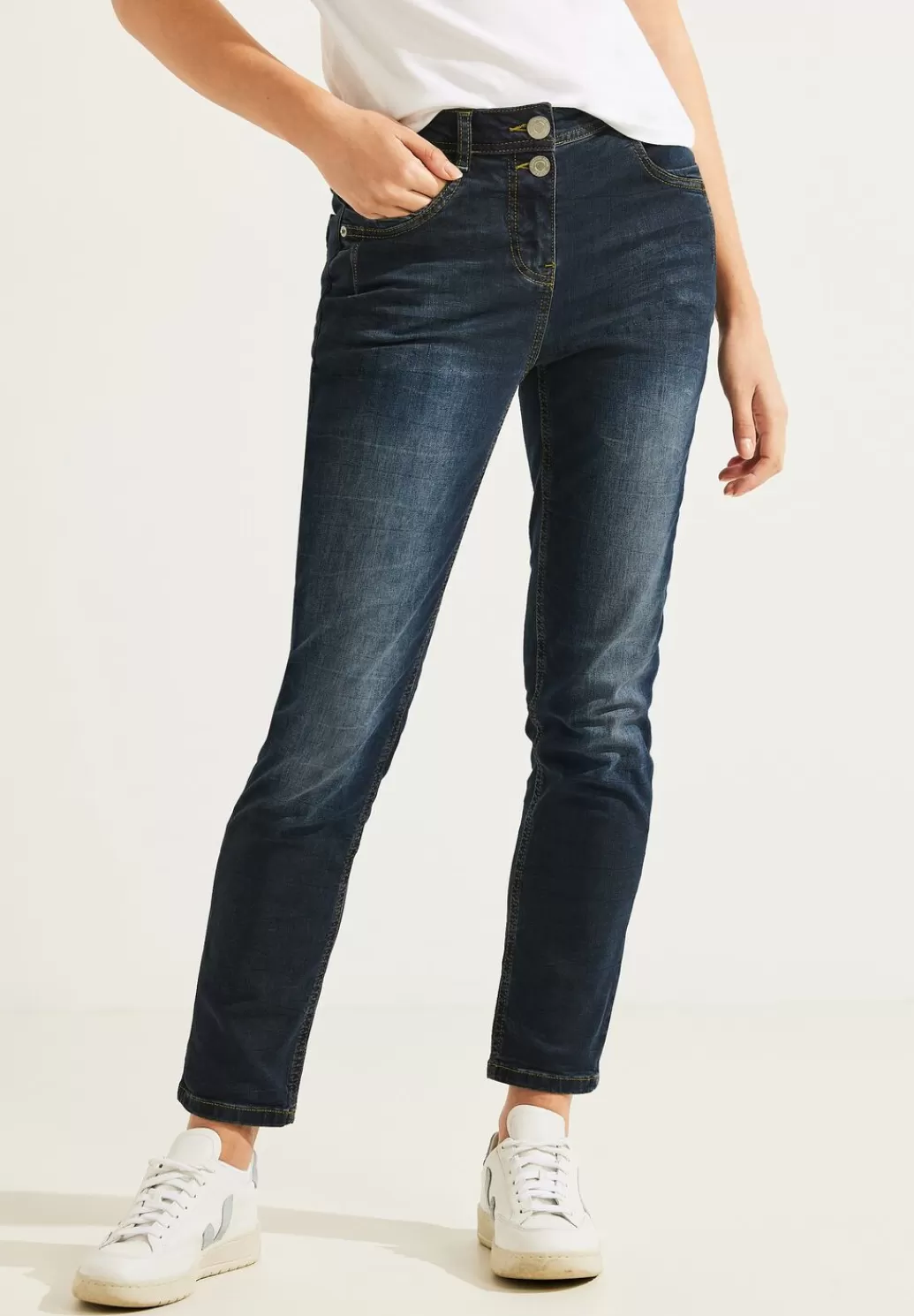 Street One Dunkle Slim Fit Jeans^Damen Lange Jeans