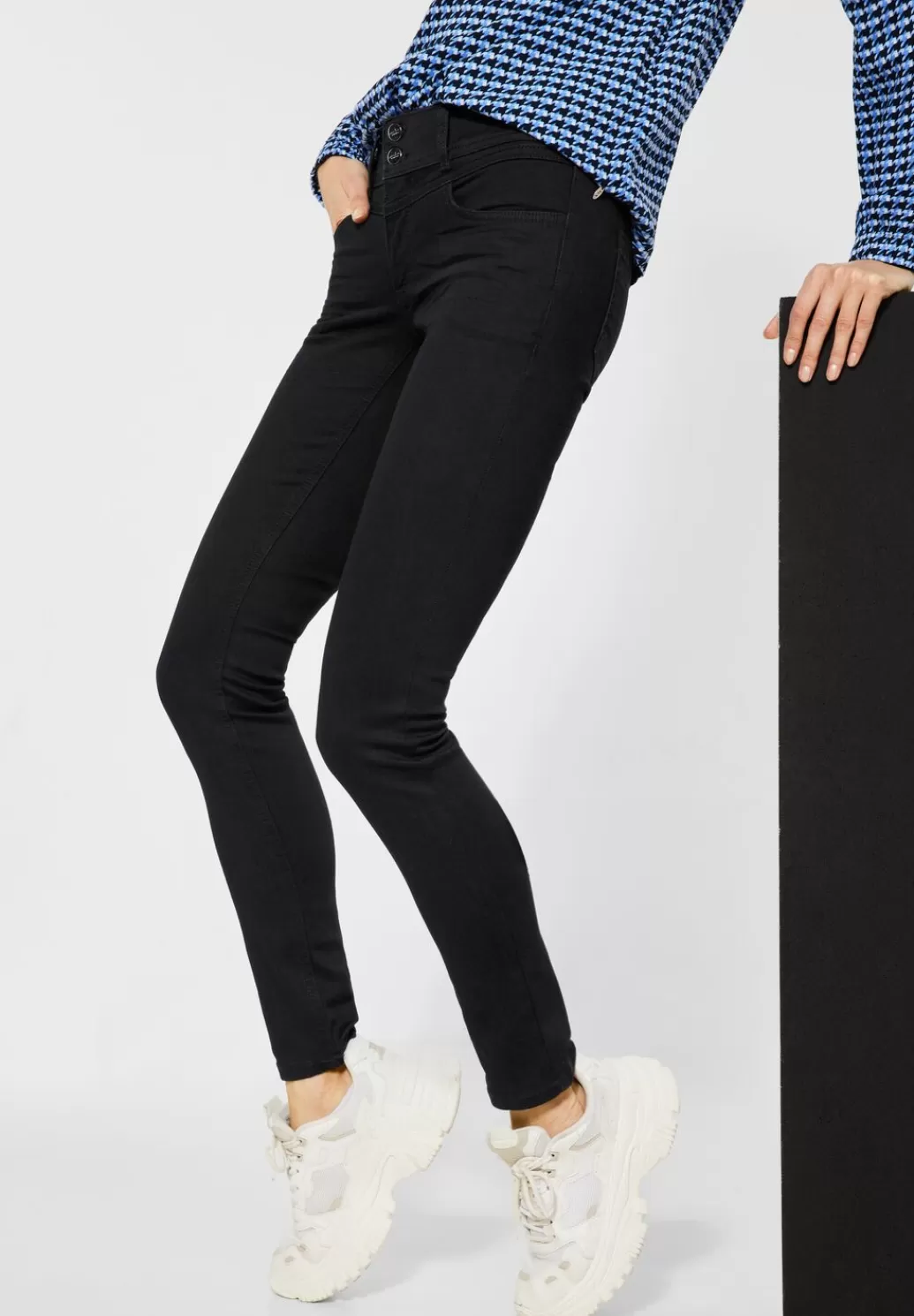 Street One Dunkle Slim Fit Jeans^Damen Lange Jeans