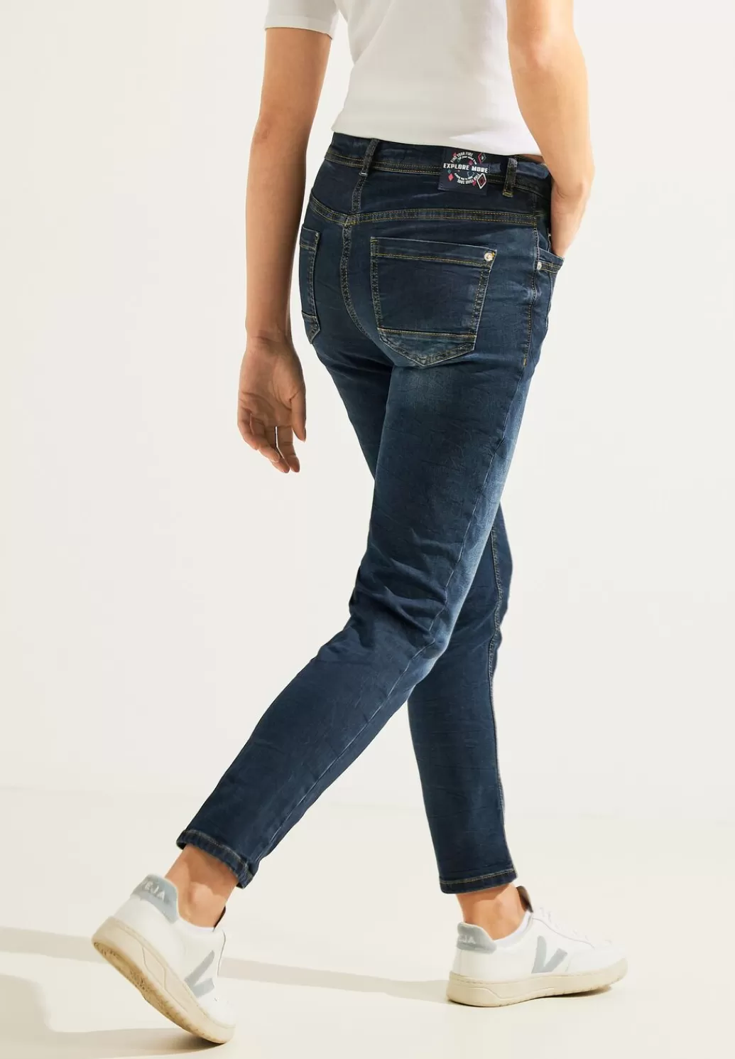 Street One Dunkle Slim Fit Jeans^Damen Lange Jeans