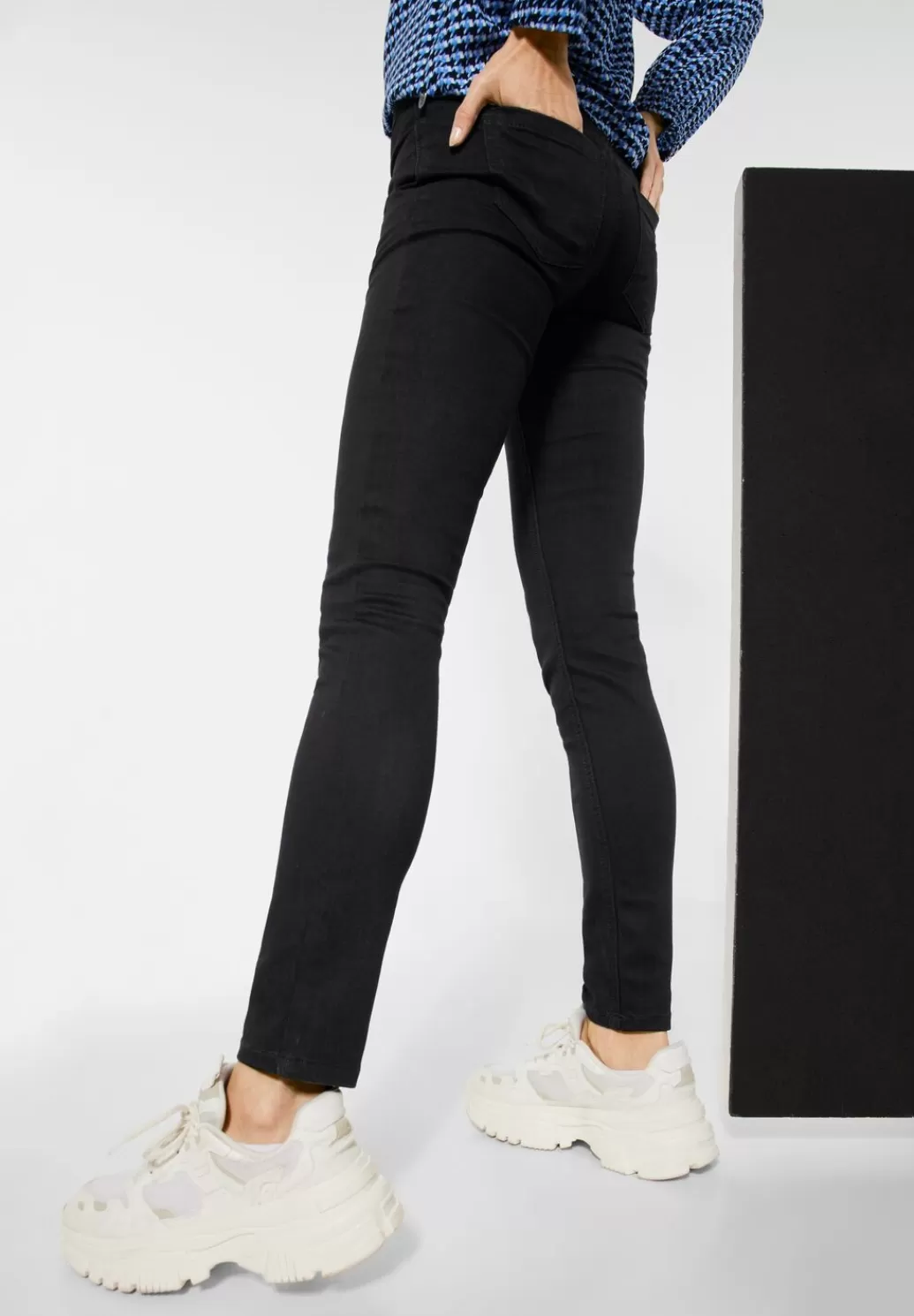 Street One Dunkle Slim Fit Jeans^Damen Lange Jeans