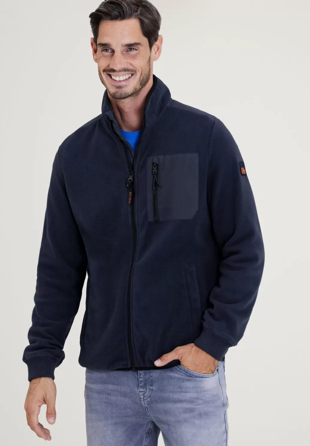 Street One Fleece Cardigan^Herren Sweat