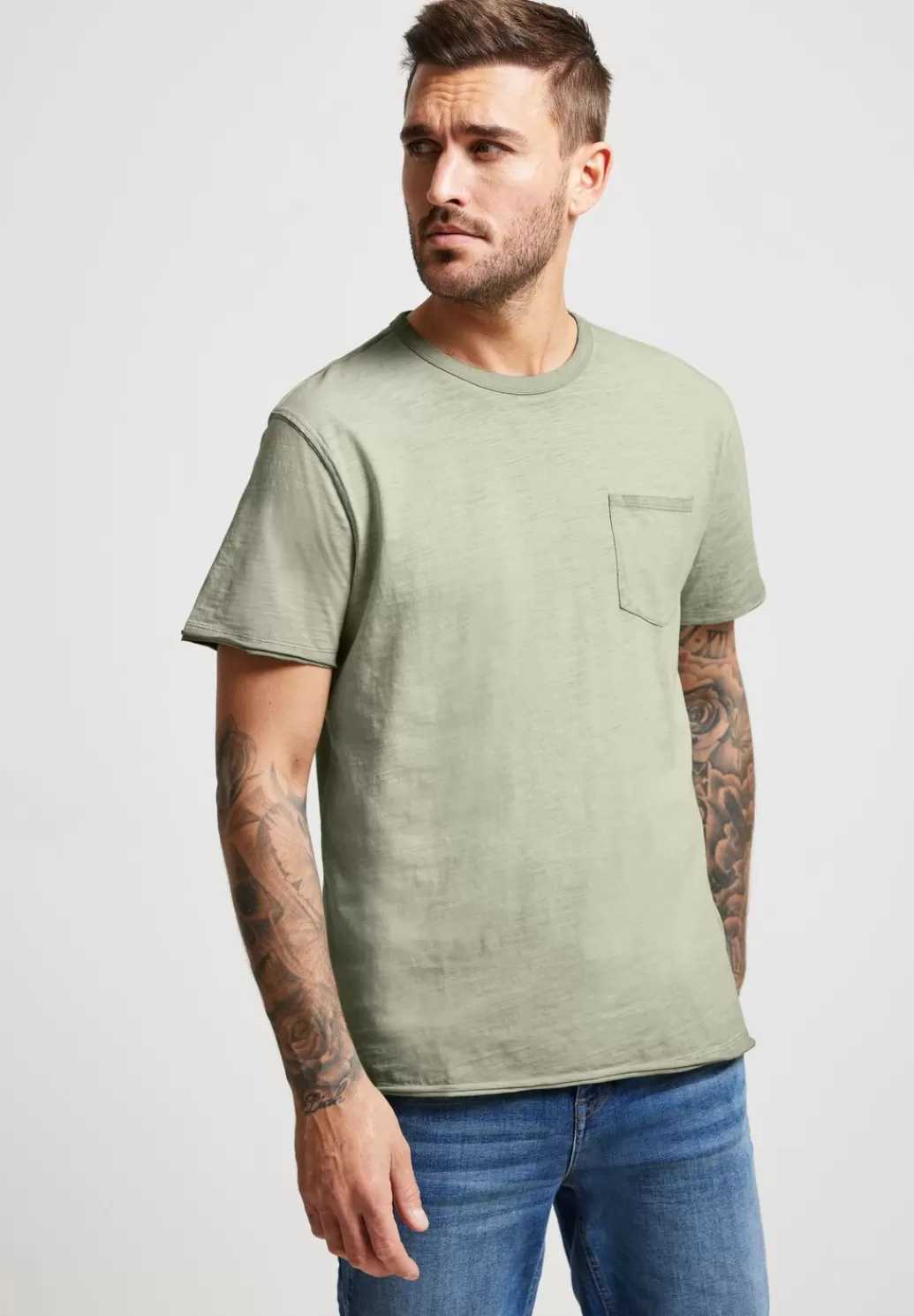 Street One Garment Dye T-Shirt^Herren T-Shirts & Polos